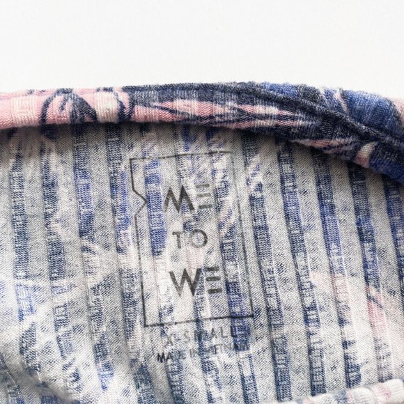 ME TO WE - 90's Purple floral halter top - Picture 4 of 4